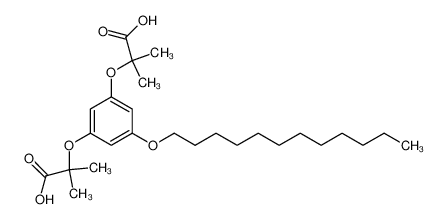 2-(3-(1-carboxy-1-methylethoxy)-5-dodecyloxyphenoxy)-2-methylpropanoic acid CAS:694520-73-5 manufacturer & supplier