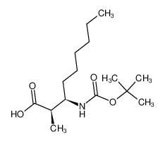 (2R,3R)-3-tert-butyloxycarbonylamino-2-methylnonanoic acid CAS:694527-62-3 manufacturer & supplier