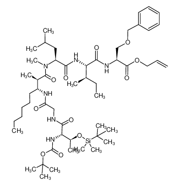 N-((2R,3R)-3-[Boc-L-allo-Thr(TBS)-GlyNH]-2-methylnonanoyl)-N-Me-L-Leu-L-allo-Ile-L-Ser(Bn)-OAllyl CAS:694528-03-5 manufacturer & supplier