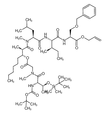 N-((2R,3R)-3-[Boc-L-allo-Thr(TBS)-N-Me-GlyO]-2-methylnonanoyl)-N-Me-L-Leu-L-allo-Ile-L-Ser(Bn)-OAllyl CAS:694528-05-7 manufacturer & supplier