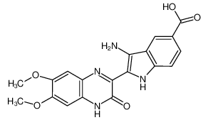 3-amino-2-(6,7-dimethoxy-3-oxo-3,4-dihydroquinoxalin-2-yl)-1H-indole-5-carboxylic acid CAS:694529-33-4 manufacturer & supplier