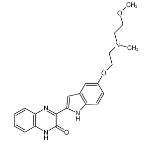 3-(5-(2-((2-methoxyethyl)(methyl)amino)ethoxy)-1H-indol-2-yl)quinoxalin-2(1H)-one CAS:694530-12-6 manufacturer & supplier