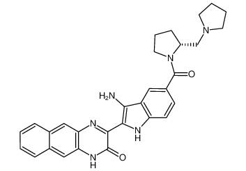 (R)-3-(3-amino-5-(2-(pyrrolidin-1-ylmethyl)pyrrolidine-1-carbonyl)-1H-indol-2-yl)benzo[g]quinoxalin-2(1H)-one CAS:694530-57-9 manufacturer & supplier