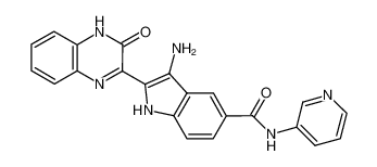 3-amino-2-(3-oxo-3,4-dihydroquinoxalin-2-yl)-N-(pyridin-3-yl)-1H-indole-5-carboxamide CAS:694531-08-3 manufacturer & supplier