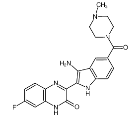 3-(3-amino-5-(4-methylpiperazine-1-carbonyl)-1H-indol-2-yl)-7-fluoroquinoxalin-2(1H)-one CAS:694532-45-1 manufacturer & supplier