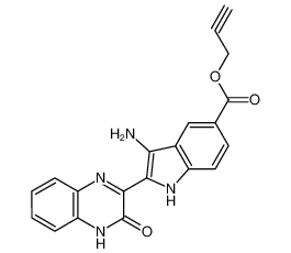 prop-2-yn-1-yl 3-amino-2-(3-oxo-3,4-dihydroquinoxalin-2-yl)-1H-indole-5-carboxylate CAS:694532-88-2 manufacturer & supplier