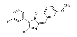 (5Z)-3-(3-iodophenyl)-5-[(3-methoxyphenyl)methylidene]-2-sulfanylideneimidazolidin-4-one CAS:69455-43-2 manufacturer & supplier