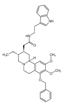 (2R, 3R, 11bS)-(+)-8-benzyloxy-3-ethyl-1,3,4,6,7,11b-hexahydro-N-(2-(indol-3-yl)ethyl)-9,10-dimethoxy-2H-benzo(a)quinolizine-2-acetamide CAS:69461-01-4 manufacturer & supplier