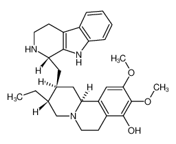 (2S-(2α(R*),3β,11bβ))-3-ethyl-1,3,4,6,7,11b-hexahydro-8-hydroxy-9,10-dimethoxy-2-((2,3,4,9-tetrahydro-1H-pyrido(3,4-b)indol-1-yl)methyl)-2H-benzo(a)quinolizine CAS:69461-04-7 manufacturer & supplier