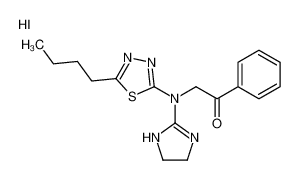 2-[(5-butyl-1,3,4-thiadiazol-2-yl)-(4,5-dihydro-1H-imidazol-2-yl)amino]-1-phenylethanone,hydroiodide CAS:69463-84-9 manufacturer & supplier