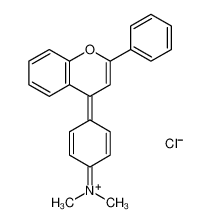 dimethyl-[4-(2-phenylchromen-4-ylidene)cyclohexa-2,5-dien-1-ylidene]azanium CAS:6947-89-3 manufacturer & supplier