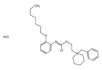 2-(1-benzylpiperidin-1-ium-1-yl)ethyl N-(2-heptoxyphenyl)carbamate,chloride CAS:69484-81-7 manufacturer & supplier