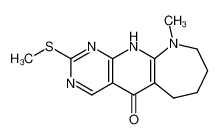 10-methyl-2-methylsulfanyl-6,7,8,9,10,11-hexahydro-pyrimido[5',4':5,6]pyrido[2,3-b]azepin-5-one CAS:69489-25-4 manufacturer & supplier