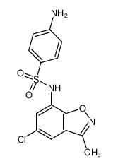 4-amino-N-(5-chloro-3-methyl-benzo[d]isoxazol-7-yl)-benzenesulfonamide CAS:69491-80-1 manufacturer & supplier