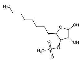 (2R,3R,4R)-4,5-dihydroxy-2-octyltetrahydrofuran-3-yl methanesulfonate CAS:69504-79-6 manufacturer & supplier