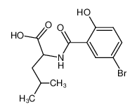 2-(5-Bromo-2-hydroxy-benzoylamino)-4-methyl-pentanoic acid CAS:69507-35-3 manufacturer & supplier