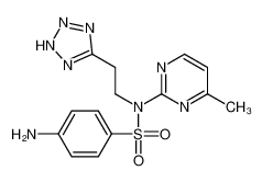 4-amino-N-(4-methylpyrimidin-2-yl)-N-[2-(2H-tetrazol-5-yl)ethyl]benzenesulfonamide CAS:69518-43-0 manufacturer & supplier