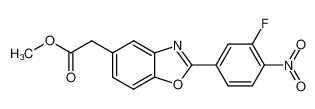 methyl [2-(3-fluoro-4-nitrophenyl)benzooxazol-5-yl] acetate CAS:695186-54-0 manufacturer & supplier