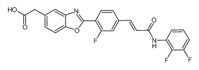 trans 2-[4-[3-(2,3-difluorophenylamino)-3-oxo-1-propenyl]-2-fluorophenyl]benzoxazol-5-ylacetic acid CAS:695188-11-5 manufacturer & supplier