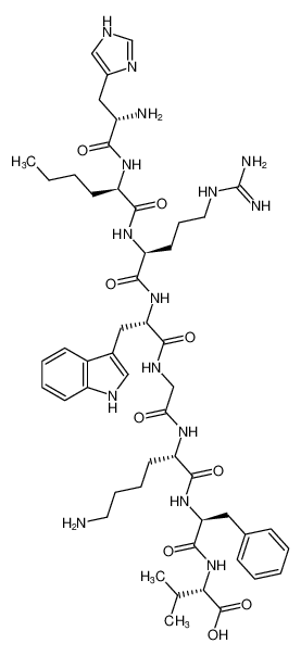 ((R)-2-((S)-2-amino-3-(1H-imidazol-4-yl)propanamido)hexanoyl)-L-arginyl-L-tryptophylglycyl-L-lysyl-L-phenylalanyl-L-valine CAS:695189-50-5 manufacturer & supplier