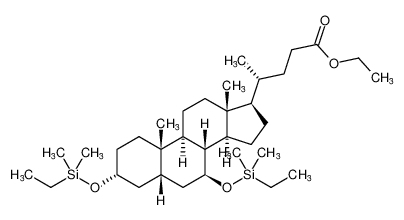 ethyl (R)-4-((3R,5S,7S,8R,9S,10S,13R,14S,17R)-3,7-bis((ethyldimethylsilyl)oxy)-10,13-dimethylhexadecahydro-1H-cyclopenta[a]phenanthren-17-yl)pentanoate CAS:69519-41-1 manufacturer & supplier