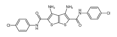 3,4-diamino-N2,N5-bis(4-chlorophenyl)thieno[2,3-b]thiophene-2,5-dicarboxamide CAS:695193-10-3 manufacturer & supplier