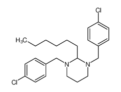 1,3-bis[(4-chlorophenyl)methyl]-2-hexyl-1,3-diazinane CAS:6952-97-2 manufacturer & supplier