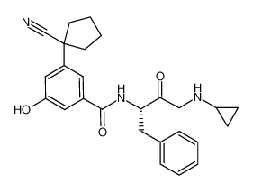 (S)-3-(1-cyanocyclopentyl)-N-(4-(cyclopropylamino)-3-oxo-1-phenylbutan-2-yl)-5-hydroxybenzamide CAS:695215-50-0 manufacturer & supplier