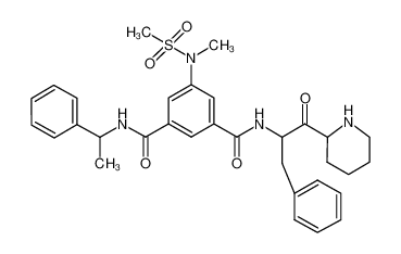 5-(N-methylmethylsulfonamido)-N1-(1-oxo-3-phenyl-1-(piperidin-2-yl)propan-2-yl)-N3-(1-phenylethyl)isophthalamide CAS:695215-74-8 manufacturer & supplier