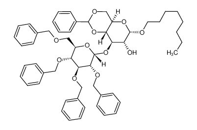 n-octyl 4,6-O-benzylidene-3-O-(2,3,4,6-tetra-O-benzyl-α-D-glucopyranosyl)-α-D-glucopyranoside CAS:695228-34-3 manufacturer & supplier