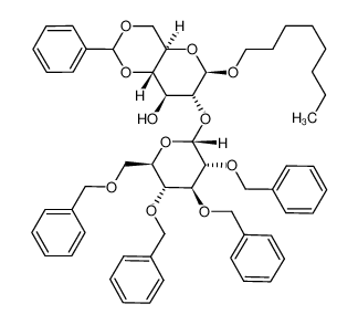 n-octyl 4,6-O-benzylidene-2-O-(2,3,4,6-tetra-O-benzyl-α-D-glucopyranosyl)-β-D-glucopyranoside CAS:695228-36-5 manufacturer & supplier