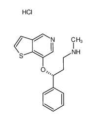 methyl-[(3R)-3-phenyl-3-(thieno[3,2-c]pyridin-7-yloxy)-propyl]-amine hydrochloride CAS:695228-87-6 manufacturer & supplier