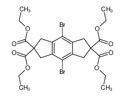 tetraethyl 4,8-dibromo-1,2,3,5,6,7-hexahydro-s-indacene-2,2,6,6-tetracarboxylate CAS:695231-12-0 manufacturer & supplier