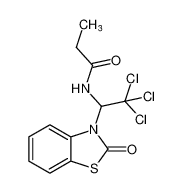 Propanamide, N-[2,2,2-trichloro-1-(2-oxo-3(2H)-benzothiazolyl)ethyl]- CAS:69530-82-1 manufacturer & supplier