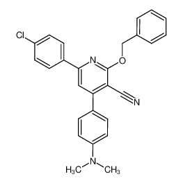 2-benzyloxy-6-(4-chloro-phenyl)-4-(4-dimethylamino-phenyl)-nicotinonitrile CAS:69538-98-3 manufacturer & supplier