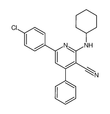 6-(4-chloro-phenyl)-2-cyclohexylamino-4-phenyl-nicotinonitrile CAS:69539-16-8 manufacturer & supplier