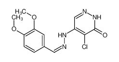 5-chloro-4-[2-[(3,4-dimethoxyphenyl)methylidene]hydrazinyl]-1H-pyridazin-6-one CAS:6954-03-6 manufacturer & supplier