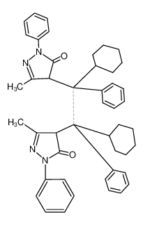 5,5'-dimethyl-2,2'-diphenyl-1,2,1',2'-tetrahydro-4,4'-(1,2-dicyclohexyl-1,2-diphenyl-ethane-1,2-diyl)-bis-pyrazol-3-one CAS:69548-24-9 manufacturer & supplier