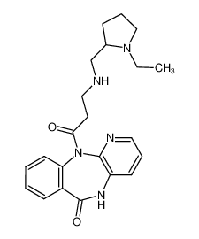 11-[N-(1-ethyl-pyrrolidin-2-ylmethyl)-β-alanyl]-5,11-dihydro-benzo[e]pyrido[3,2-b][1,4]diazepin-6-one CAS:69548-79-4 manufacturer & supplier