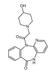 11-[(4-hydroxy-piperidin-1-yl)-acetyl]-5,11-dihydro-benzo[e]pyrido[3,2-b][1,4]diazepin-6-one CAS:69548-91-0 manufacturer & supplier