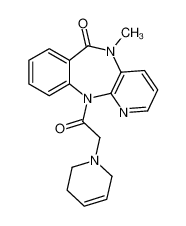 11-[2-(3,6-dihydro-2H-pyridin-1-yl)acetyl]-5-methylpyrido[2,3-b][1,4]benzodiazepin-6-one CAS:69549-19-5 manufacturer & supplier