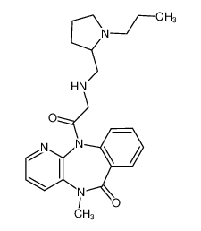 5-methyl-11-[N-(1-propyl-pyrrolidin-2-ylmethyl)-glycyl]-5,11-dihydro-benzo[e]pyrido[3,2-b][1,4]diazepin-6-one CAS:69549-24-2 manufacturer & supplier