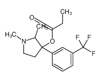 [1,2-dimethyl-3-[3-(trifluoromethyl)phenyl]pyrrolidin-3-yl] propanoate CAS:69552-08-5 manufacturer & supplier