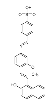 4-[[3-methoxy-4-[(2Z)-2-(2-oxonaphthalen-1-ylidene)hydrazinyl]phenyl]diazenyl]benzenesulfonic acid CAS:6956-92-9 manufacturer & supplier