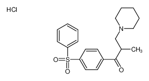 1-[4-(benzenesulfonyl)phenyl]-2-methyl-3-piperidin-1-ylpropan-1-one,hydrochloride CAS:69566-74-1 manufacturer & supplier