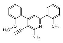 2-amino-4-(2-methoxyphenyl)-6-(2-methylphenyl)pyridine-3-carbonitrile CAS:6958-69-6 manufacturer & supplier