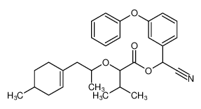 cyano(3-phenoxyphenyl)methyl 3-methyl-2-((1-(4-methylcyclohex-1-en-1-yl)propan-2-yl)oxy)butanoate CAS:69580-79-6 manufacturer & supplier