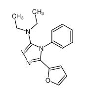 diethyl-(5-furan-2-yl-4-phenyl-4H-[1,2,4]triazol-3-yl)-amine CAS:69584-27-6 manufacturer & supplier