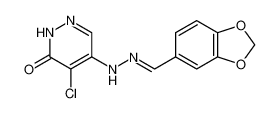 4-[(2E)-2-(1,3-benzodioxol-5-ylmethylidene)hydrazinyl]-5-chloro-1H-pyridazin-6-one CAS:6959-39-3 manufacturer & supplier