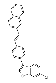 6-chloro-3-[4-(trans-2-naphthalen-2-yl-vinyl)-phenyl]-benzo[d]isoxazole CAS:69600-33-5 manufacturer & supplier